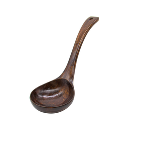 Cuillère à soupe en bois Couverts Cuillère à soupe en bois Cuillère à manche court restaurants Cuillère à soupe utilisation - Product Image 3