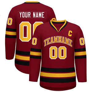 Jersey de Hockey sobre Hielo Sublimado Personalizado con Logotipo del Equipo, Nombre y Número del Jugador, Uniforme de Práctica de Malla de Poliéster, Suministro de Fábrica OEM - Product Image 3