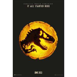 Affiche de style moderne Jurassic World Dominion en papier pour utilisation murale - Product Image 1