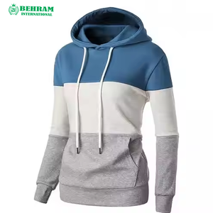 Sudadera con capucha informal para mujer, con cremallera, colores personalizados, precio al por mayor, mangas largas, sudaderas con capucha para hombre, diferentes tallas, 100% algodón - Product Image 2