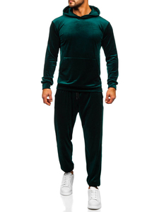 Breathable Windproof Quick Dry Men Regular Fit Elastic Waist Lightweight <b>Velvet</b> <b>Tracksuit</b> Customized Colors Logo Plain Gym Wear - Product Image 4