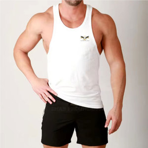 Custom Logo <b>Men's</b> Tank Tops Stringer <b>Vest</b> for Fitness and Bodybuilding <b>Training</b> - Product Image 4