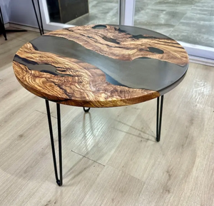 Pieds en aluminium revêtus de noir, style unique avec plateau en marbre blanc, extrémité métallique pour la décoration de la maison et des hôtels, à utiliser dans le salon, en provenance d'Inde - Product Image 3