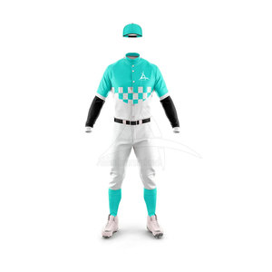 Tenues de baseball uniques, style respirant, vêtements de sport de haute qualité, 100% polyester, couleurs et logo personnalisés à bas prix - Product Image 3
