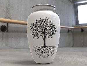 Nuevo DISEÑO DE Rainbow Tree, urna de cremación de aluminio para adultos para cenizas humanas, bolsa de terciopelo gratis incluida, suministro funerario - Product Image 6