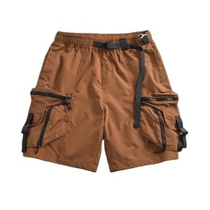 <b>Mountain</b> outdoor function multi-pocket vintage cargo shorts men's Japanese fashion brand loose straight leg casual five quarter - Product Image 1
