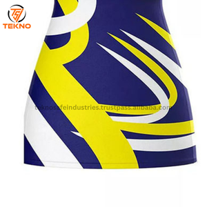 Vente en gros d'uniformes de sport d'équipe personnalisés pour femmes robes de netball avec bavoirs de netball robes confortables pour femmes OEM - Product Image 3