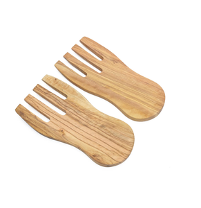 Serveur à salade en bois de meilleure qualité Serveur à salade fait main unique pour la cuisine à domicile/les restaurants/l'hôtel - Product Image 6