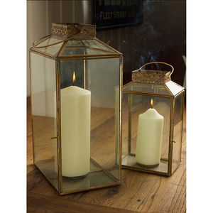 Lanterne intérieure en métal et verre enduit de poudre noire Lanterne de décoration extérieure de taille moyenne en fer de qualité supérieure en Inde - Product Image 3