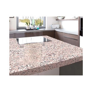 Meilleures dalles de granit rose rose naturel Carrelages de sol extérieur poli moderne Grande dalle Forme de pierre - Product Image 3