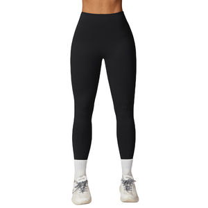 ชุดออกกำลังกายกันโป๊ กางเกงเลกกิ้งเอวสูงสำหรับผู้หญิง รับสกรีนโลโก้ กางเกงโยคะ ผ้าสี่ทิศทาง ยืดหยุ่นได้ดี - Product Image 2