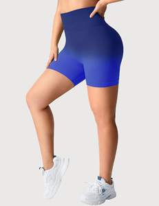 Short de yoga écologique sans couture taille haute pour femmes Leggings d'entraînement Active Stretch Gym Fitness vêtements de sport recyclés - Product Image 3