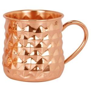 Vente chaude Top Rated Mule Mug 100% Cuivre Pur Fabriqué À La Main Écologique Martelé Conception 475ml Poignée En Laiton Couvercle Paille - Product Image 4