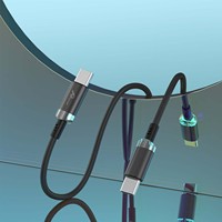 PD60W 1M Tipo-C Cable de carga rápida de color negro de tipo C
