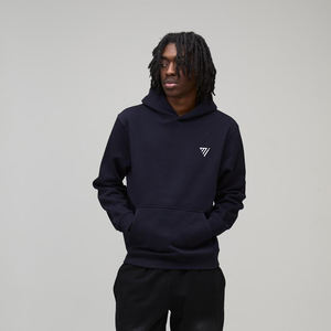 เสื้อฮู้ดดี้ผู้ชายผ้าฝ้ายฟลีซปักลายสีกรมท่า น้ำหนักเบา ระบายอากาศได้ดี อุ่นสบายสำหรับฤดูหนาว โดย Marfa International - Product Image 3