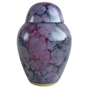 High Quality Brass Top Dome Cremation <b>Keepsake</b> Urns With Engraving Gray Marble Finished For Human <b>Ashes</b> - Product Image 1