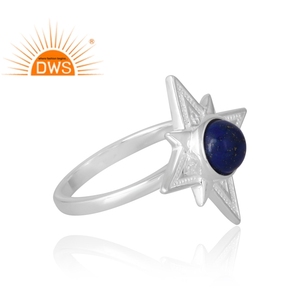 Latest Selling <b>925</b> Sterling <b>Silver</b> Natural Lapis Gemstone <b>Ring</b> Custom Jewelry Manufacturer Classic Collection - Product Image 4