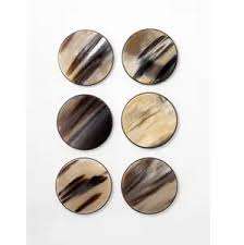 Abordable corne forme carrée sous-verres tapis corne et os incrustation boisson sous-verre tasse sous-verres tapis décor à la maison haute qualité de corne - Product Image 2