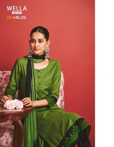 Alta demanda de algodón con bordado de encaje Kurti pantalón Dupatta mujer moda al por mayor fabricante de la India - Product Image 6