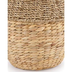 Bonito estilo, precio barato, cesta de jacinto de agua con tapa de algas marinas para almacenar cosas, precio barato, cesta de lavandería de Vietnam - Product Image 4