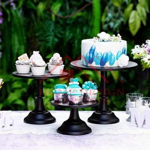 ที่ตั้งเค้กตกแต่งสีดำสำหรับงานเลี้ยงงานแต่งงานและของตกแต่งโต๊ะวางบนโต๊ะถ้วยเค้กสำหรับตกแต่งงานปาร์ตี้ - Product Image 3