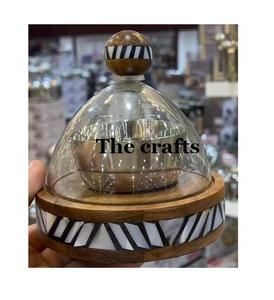 Polished <b>Glass</b> Chocolates <b>Serving</b> <b>Bowl</b> with Metal Base Prime Quality Shape Tableware Snacks <b>Bowl</b> Classic Style Cheap Prices - Product Image 2