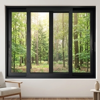 Ventana Abatible de Aluminio Personalizada de Alta Resistencia, Resistente a la Intemperie y a los Impactos del Viento, para Proyectos de Edificios Comerciales