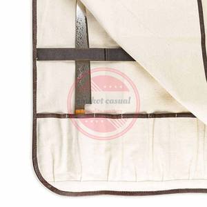 Sacs à rouleaux en cuir véritable Sacs à rouleaux de couteaux de cuisine personnalisés - Product Image 4