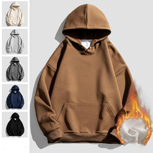 Sudaderas con capucha de gran tamaño personalizadas de 500GSM, diseño de logotipo personalizado, sudaderas con capucha de algodón con hombros caídos, sudaderas con capucha pesadas para hombres - Product Image 2