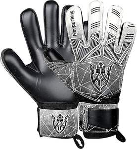 Gants de gardien de but de football pour enfants, garçons, jeunes et adultes avec protection amovible des doigts, gants de football pour enfants - Product Image 4