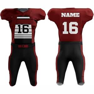 Uniforme de football américain à manches courtes respirant personnalisé pour équipe internationale de conception nouvelle et haute performance - Product Image 1