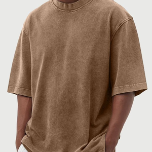 Último estilo de los hombres 100% algodón de gran tamaño camisetas fabricante superior elegante OEM Tops - Product Image 1