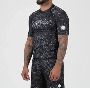 Camiseta de Compresión Personalizada Unisex para MMA y BJJ con Mangas Cortas, Protección UPF50, Secado Rápido y Transpirable, Modelo 2025 - Product Image 2