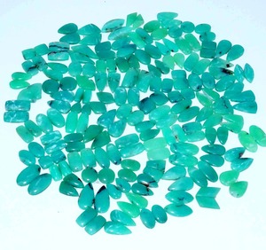 Cuarzo crisoprasa natural a juego par de piedras preciosas sueltas de grado AAA para joyería hecha a mano suministros para manualidades oferta a granel - Product Image 4
