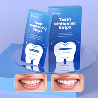 Onugesmile Premium OEM Patchs Blanchissants Menthe Anti-Dérapants pour les Dents Hygiène Buccale Bandes Blanchissantes Bio à Domicile