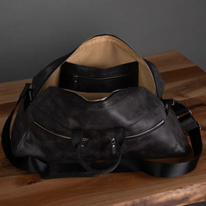 Manufacturer Custom Designer Large Waterproof Duffel <b>Bag</b> Genuine <b>Leather</b> Travel <b>Bag</b> for Men Luxury Weekend <b>Overnight</b> <b>Bag</b> - Product Image 2