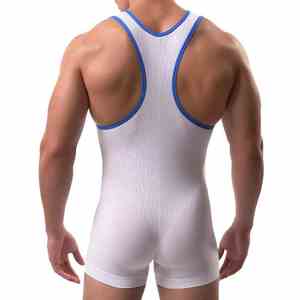 Wholesale Price Custom Made High Quality <b>Men</b> Wrestling <b>Singlets</b> 100% Cotton Sleeveless Tank Top Quick Dry Gym Sport <b>Singlet</b> - Product Image 3