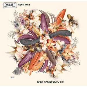 Reyyan İpek Yazma Modèle 5 Tissu de décoration intérieure en 5 couleurs vives - Product Image 1