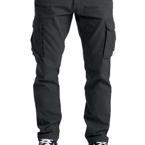 Pantalones Cargo de cintura media de alta calidad para hombre con múltiples bolsillos prácticos para almacenamiento o uso informal - Product Image 4