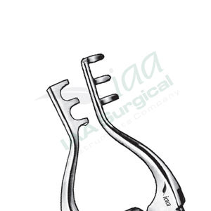 Retractor autoajustable Jansen 3x3 con puntas afiladas y ciegas, tornillo de ajuste manual, acero alemán de alta calidad, para cirugía general - Product Image 6