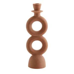 Candelero de pilar de madera hecho a mano, candelabro de madera hecho a mano para decoración del hogar y cocina - Product Image 1