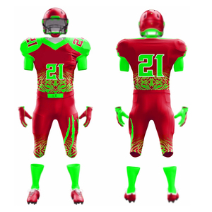 เสื้อซ้อมกีฬาแขนสั้นอเมริกันฟุตบอลสำหรับผู้ชายเสื้อฝึกกีฬาโลโก้ชื่อทีม - Product Image 1