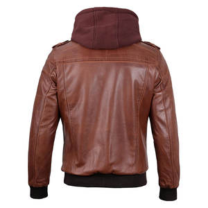 Veste en cuir pour hommes de haute qualité, mode grande taille, nouveauté, vêtements d'extérieur respirants, fermeture éclair, équitation en moto - Product Image 3
