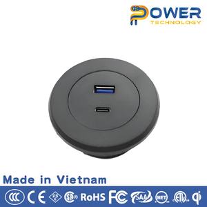 Station de charge rapide USBA + C PW-Q11-PD pour multiprises de bureau/canapé avec connectivité WiFi à tension nominale de 110V - Product Image 2