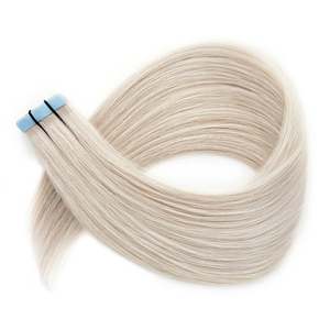 Extensions de cheveux 100% Remy, 8 pouces, pré-collées, blond platine froid # 60a - Product Image 1