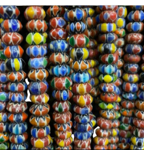 Multicolor Glass <b>Beads</b> with Double Silver Foil Big Hole Rainbow Effect-Mixed Nature Crystal Loose <b>Beads</b> - Product Image 5