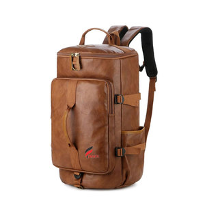 OEM disponible sac à dos de randonnée en cuir de luxe durable sac à dos de voyage en plein air hommes sac à dos de randonnée en cuir pleine fleur - Product Image 1