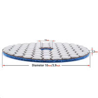 Disque de polissage diamanté 4 pouces 100 mm, 7 étapes de grainage 50-3000 #   Meuleuse d'angle flexible pour marbre et granit OEM