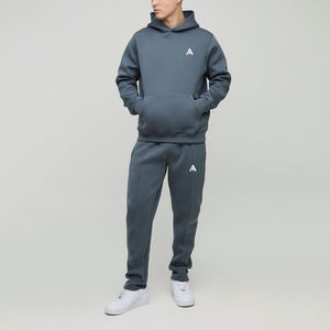 Conjunto Deportivo de 2 Piezas para Hombre, Sudadera y Pantalones Deportivos Transpirables con Diseño Jacquard de Alta Calidad, Estilo Urbano - Product Image 1