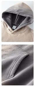 เสื้อฮู้ดผ้าฟลีซคุณภาพสูงแบบย้อมสีพื้นสำหรับผู้ชาย พร้อมโลโก้แบบกำหนดเอง ผลิตในปากีสถาน เหมาะสำหรับฤดูหนาว - Product Image 5